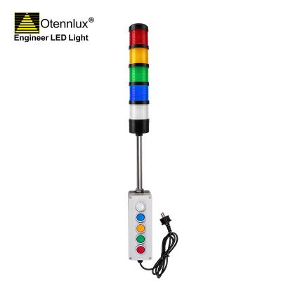 CNC signal warning light with switch button
