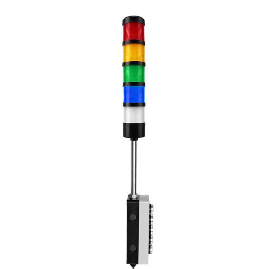 CNC signal warning light with switch button