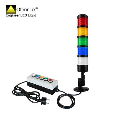 Otennlux MSL2-501 220v 5colors CNC signal warning light with switch button with buzzer