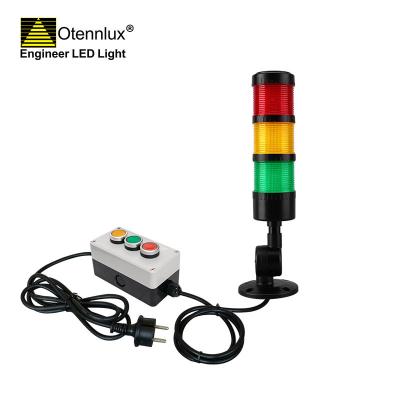 Otennlux MSL2-301 24v Signal Tower Light with Push Button Control Box