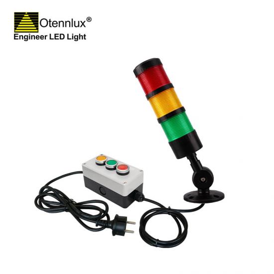 Signal Tower Light with Push Button Control Box